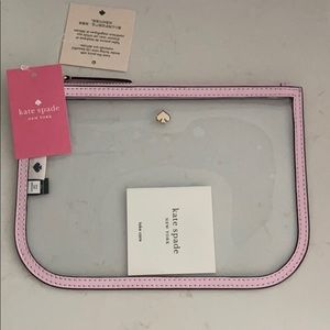kate spade slim cosmetic pouch jae serndipity pink